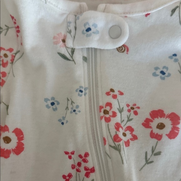 Carters : Floral Print Baby Footie - Picture 2 of 5